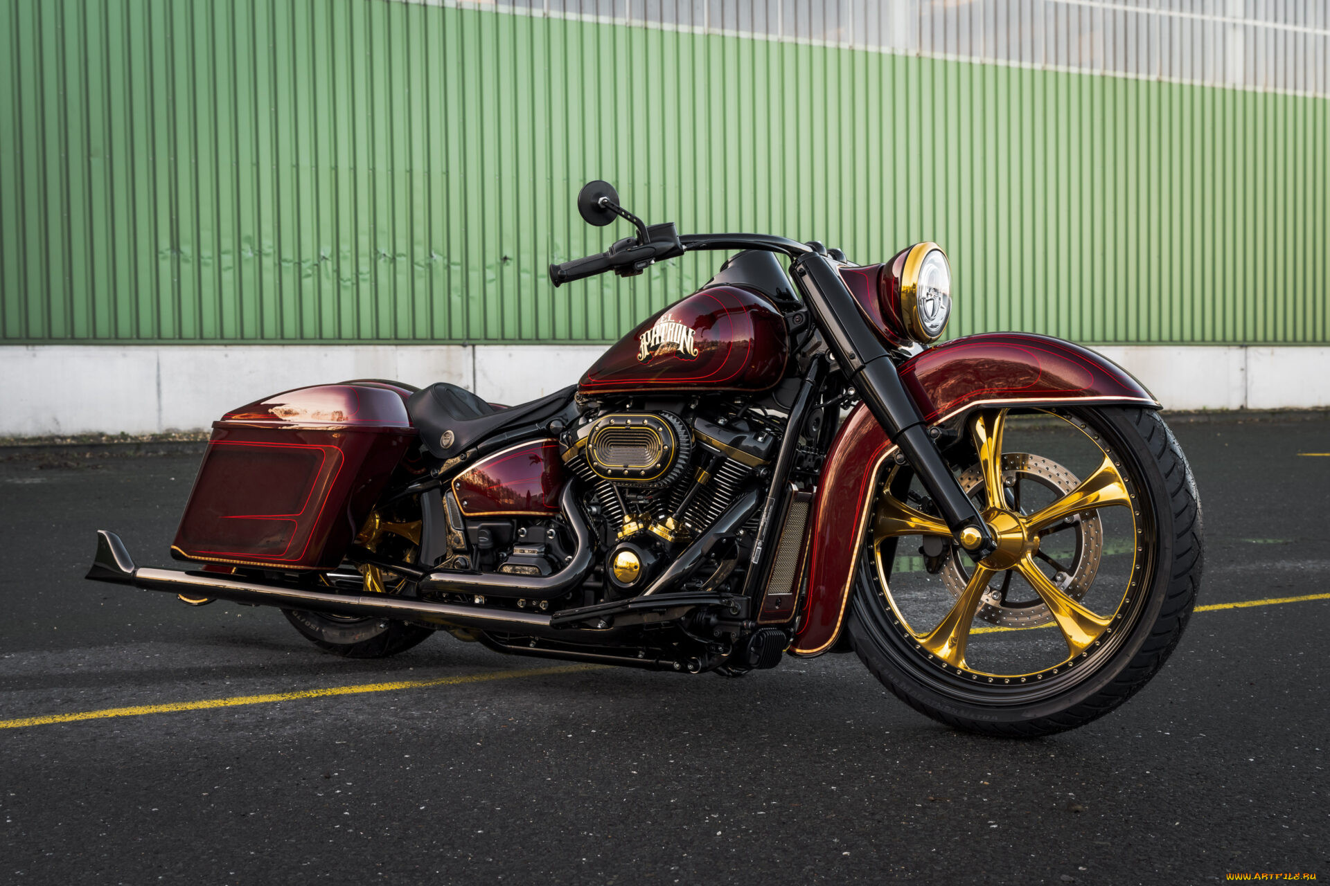 , harley-davidson, softail, heritage, customized, el, patron, tuning, bikes